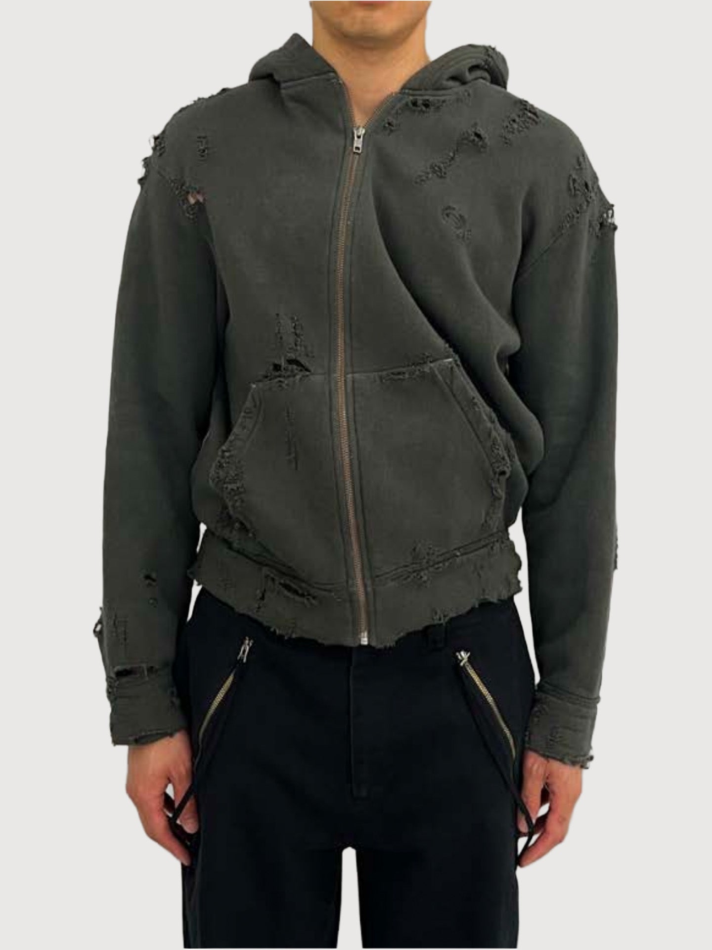 Twisted Distressed Hoodie