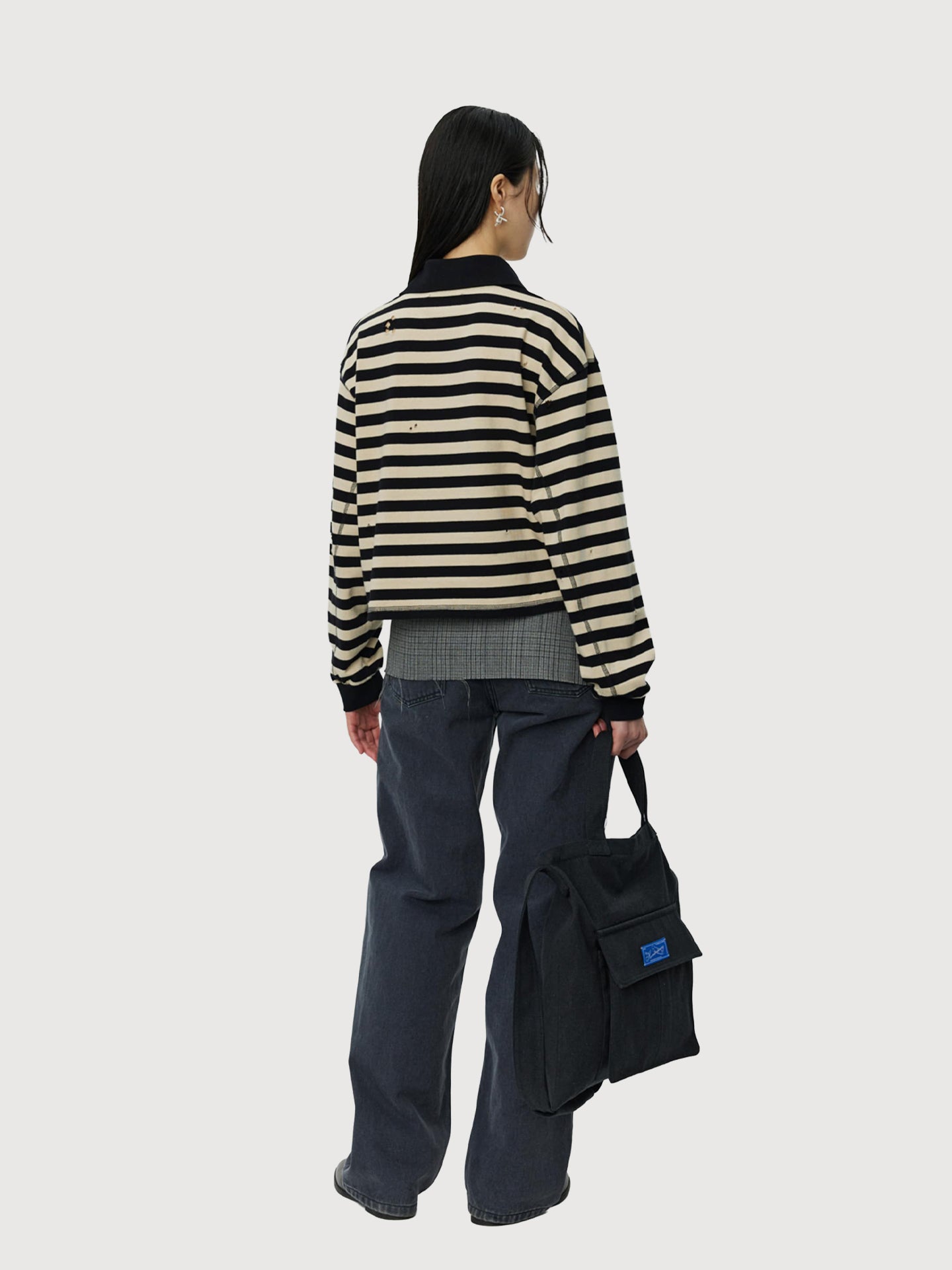 Cropped Fractured Polo