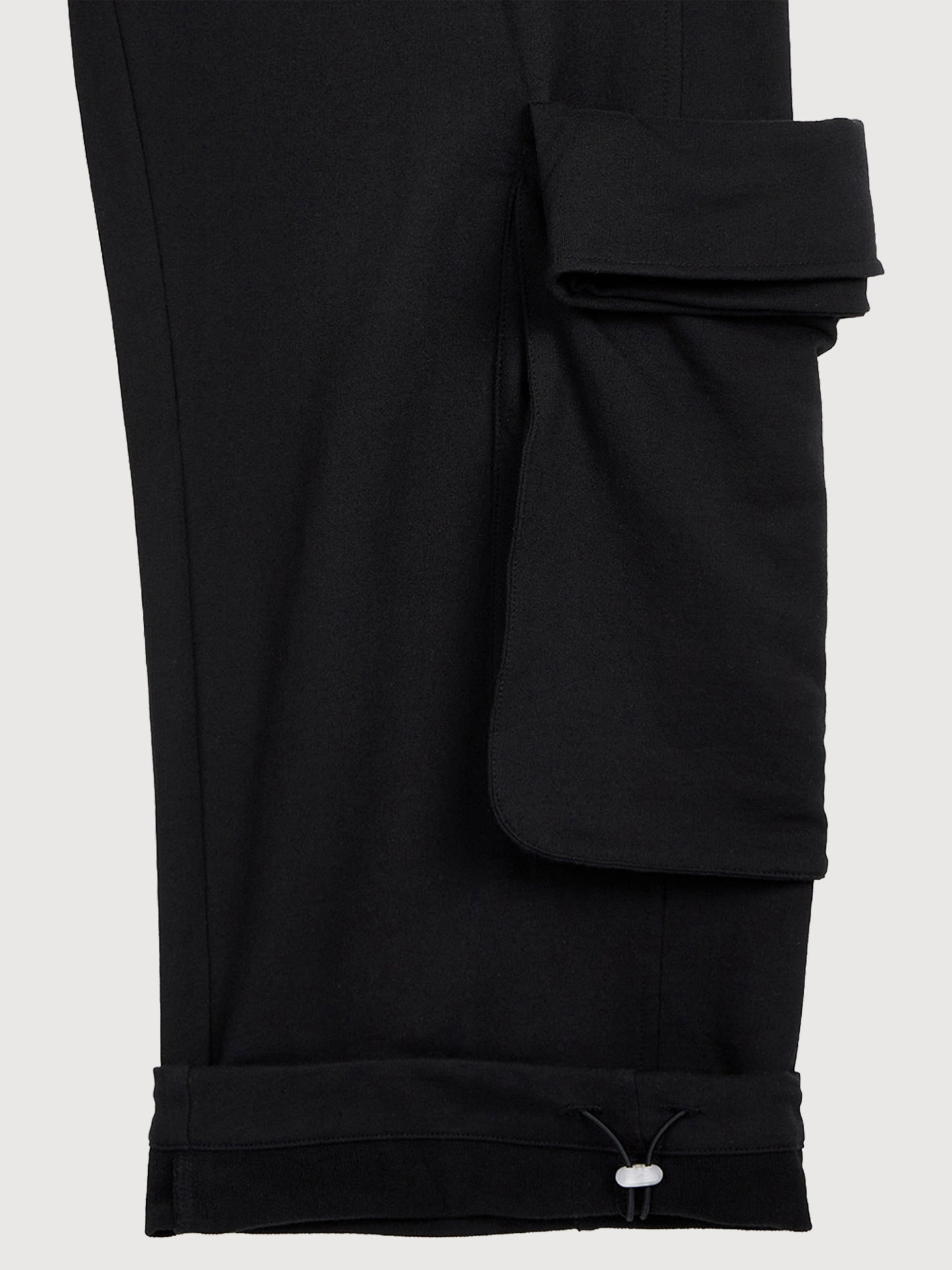 Rolled Waist Sweat Cargo Pants