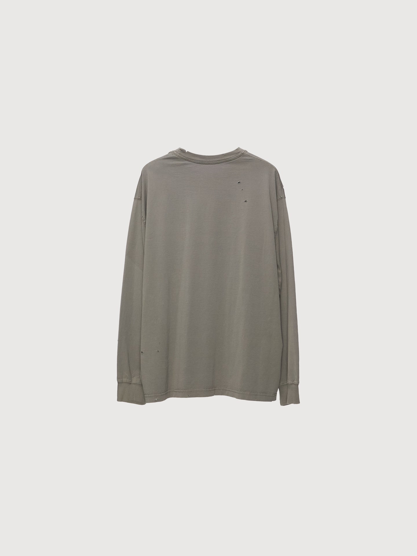 "Scribble" Oversized Crew Neck Pullover Drape