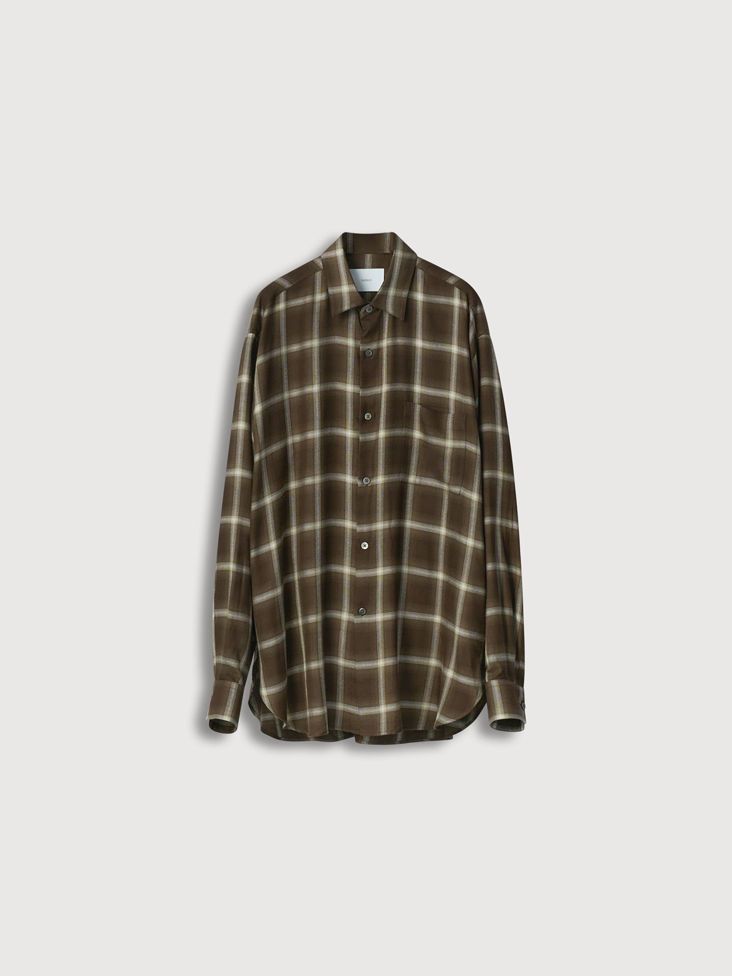 Lyocell Viscose Check Oversized Ls Shirt
