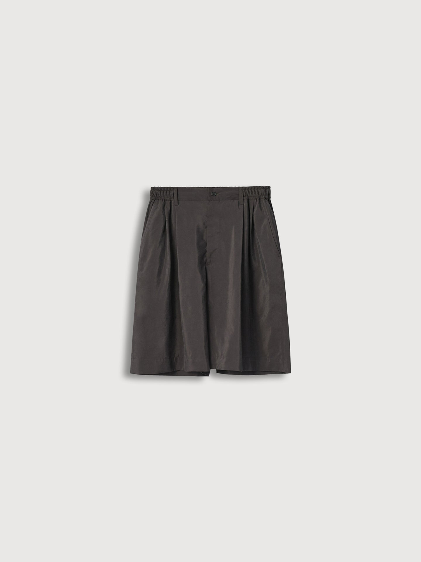 Silk Nylon Wide Easy Short Trousers