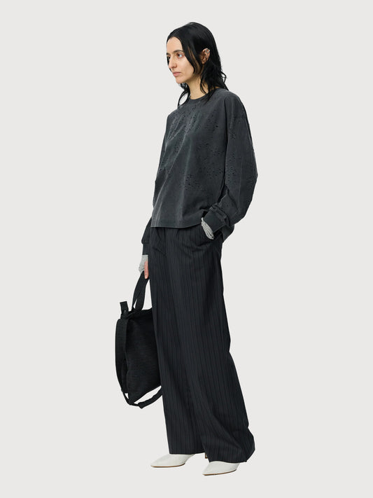 Cropped Relaxed LS Tee