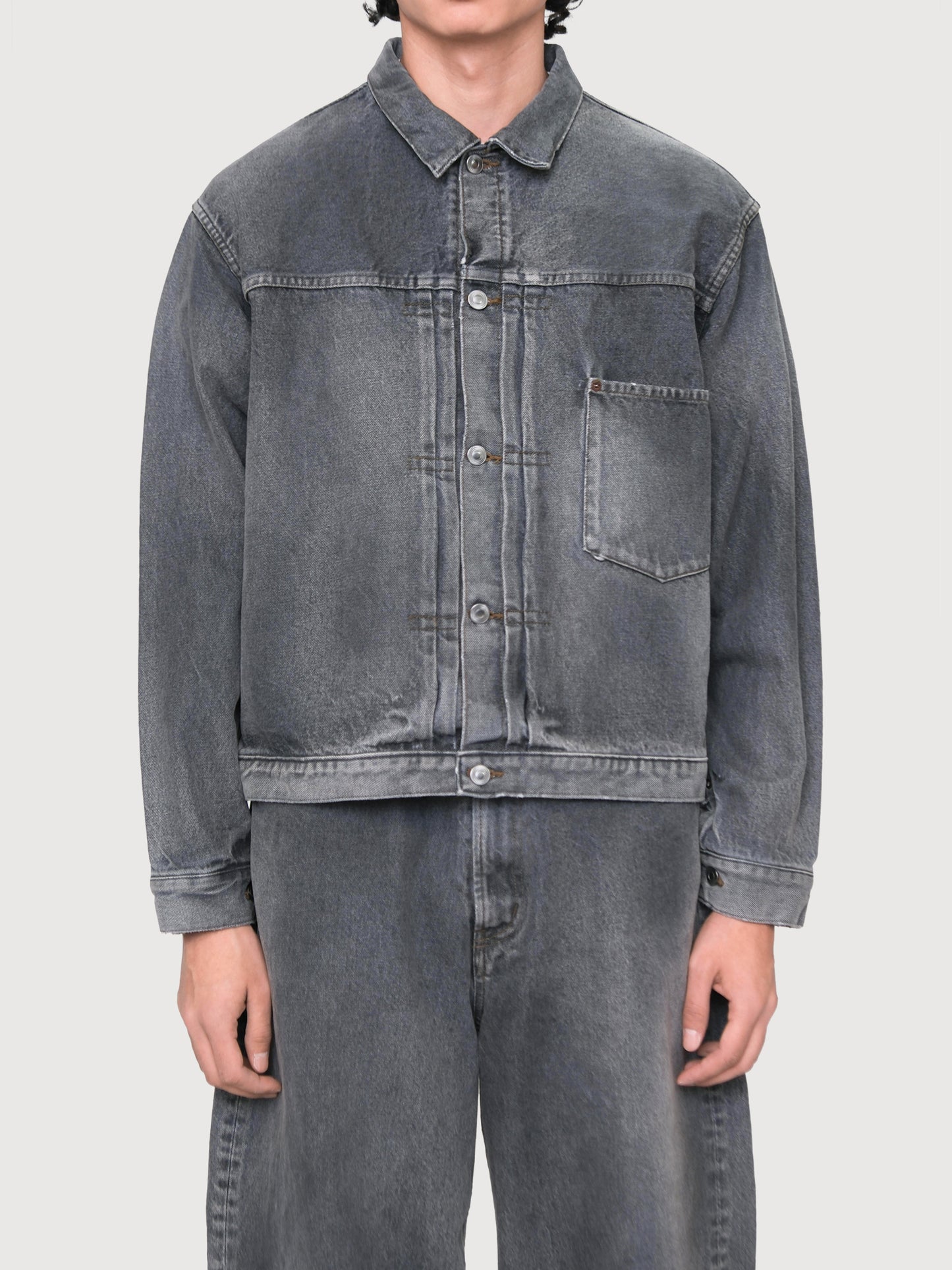 Vintage Gray Denim Jacket