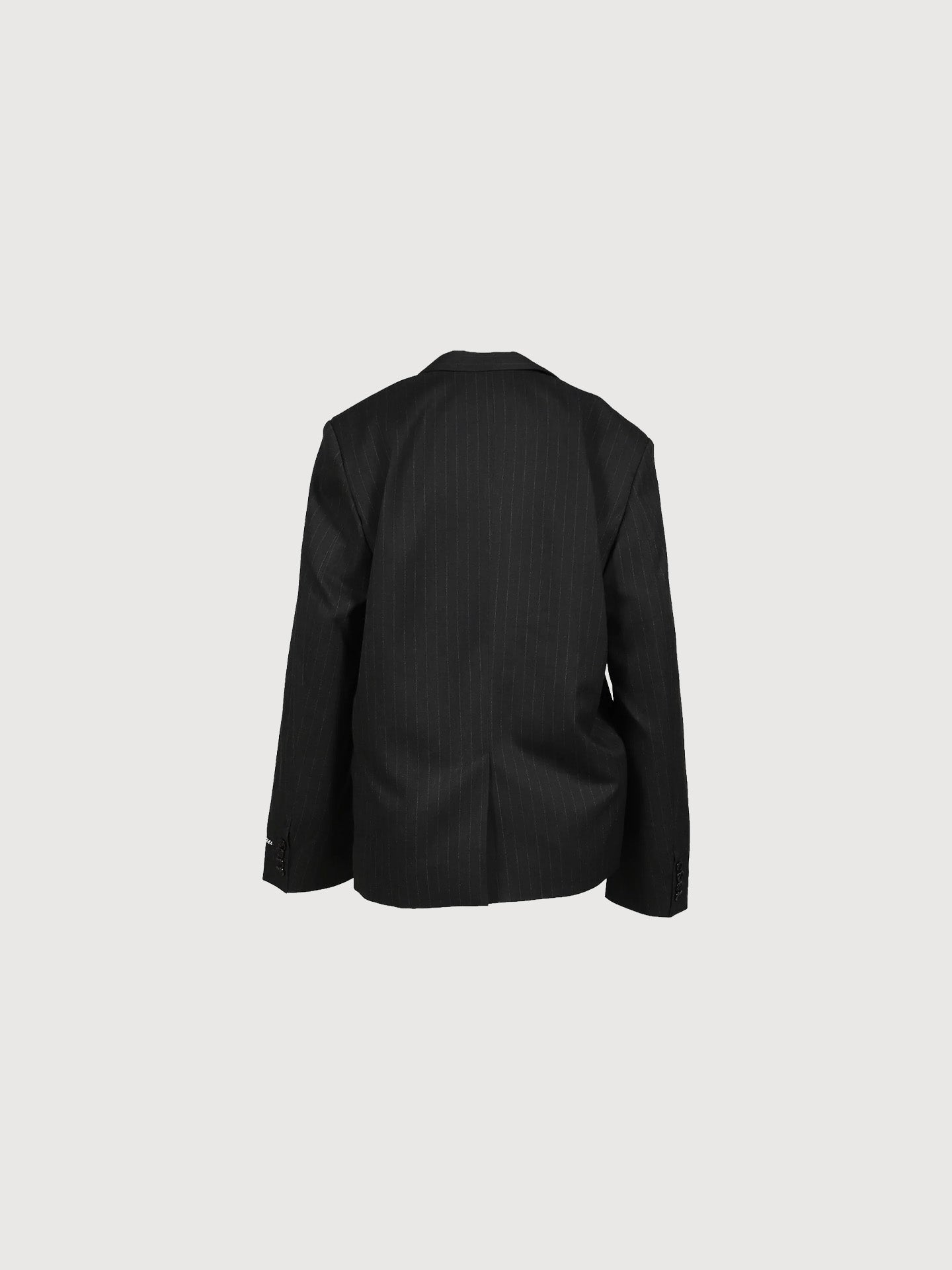 Bonnie Pleated Blazer Pinstripe