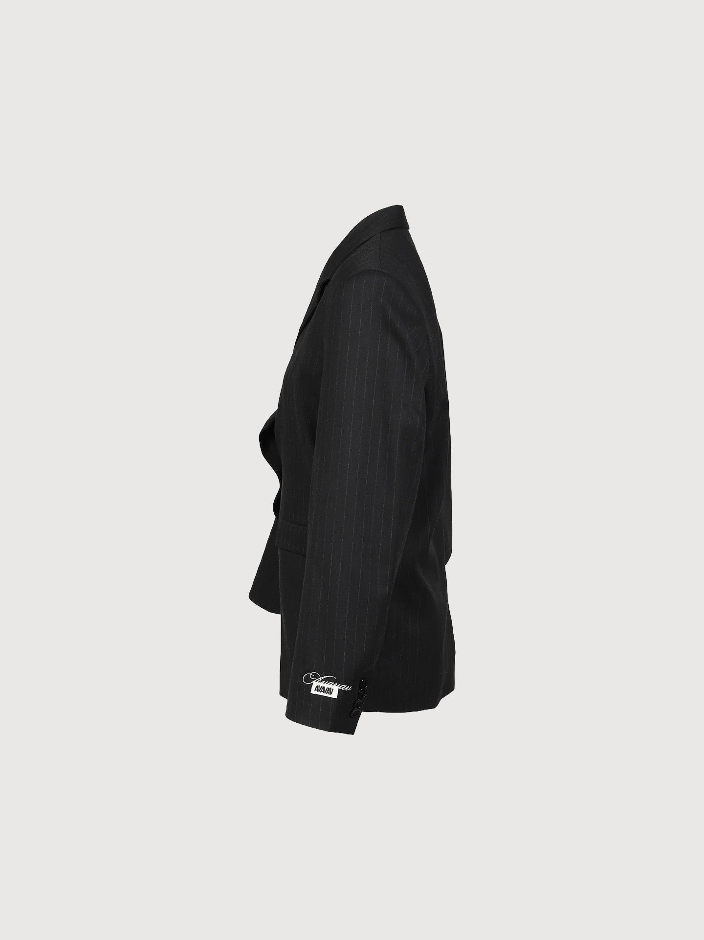 Bonnie Pleated Blazer Pinstripe