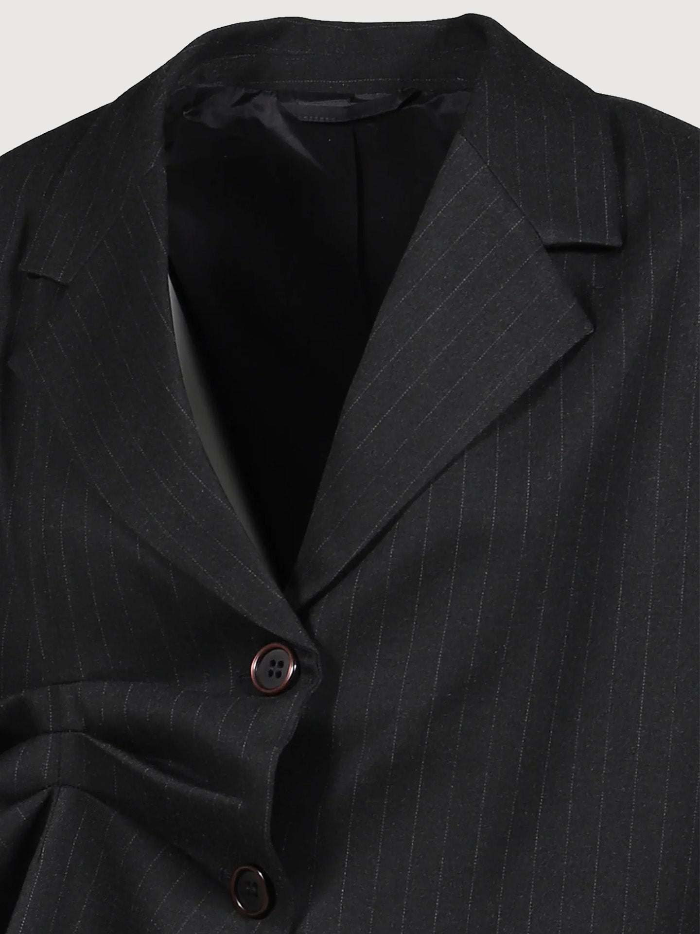Bonnie Pleated Blazer Pinstripe