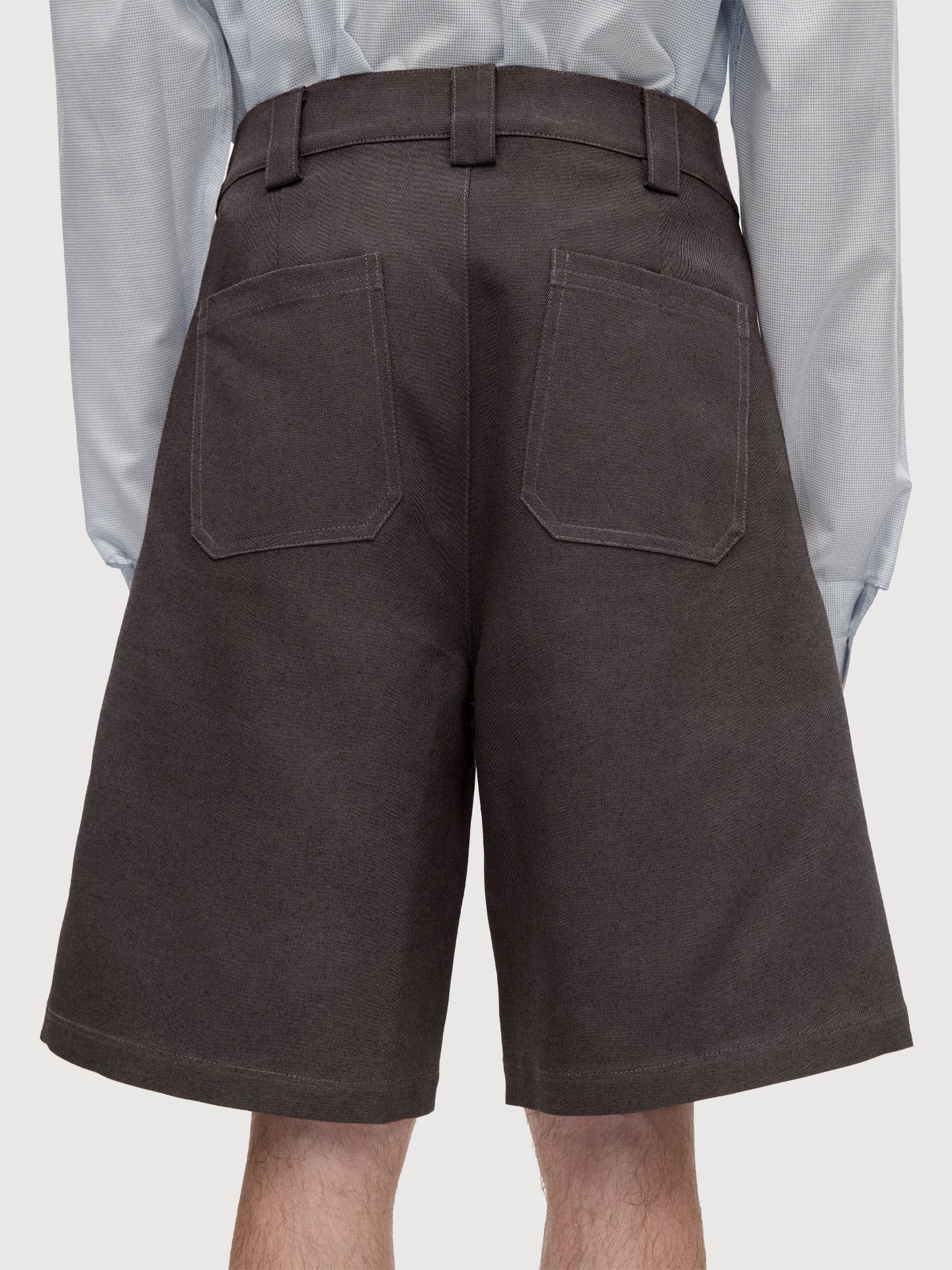 Front Shorts Wool Canvas