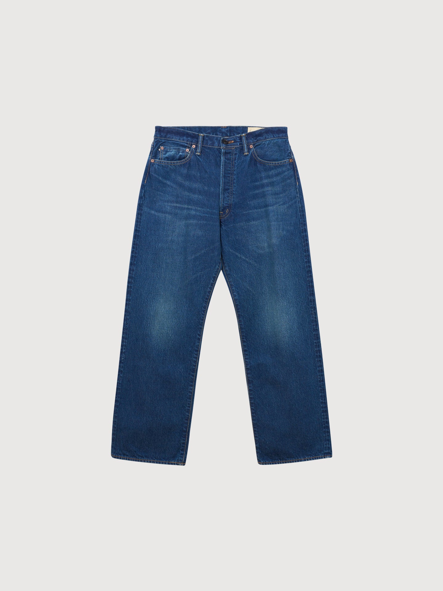 Denim Straight Trousers (VINTAGE WASH)