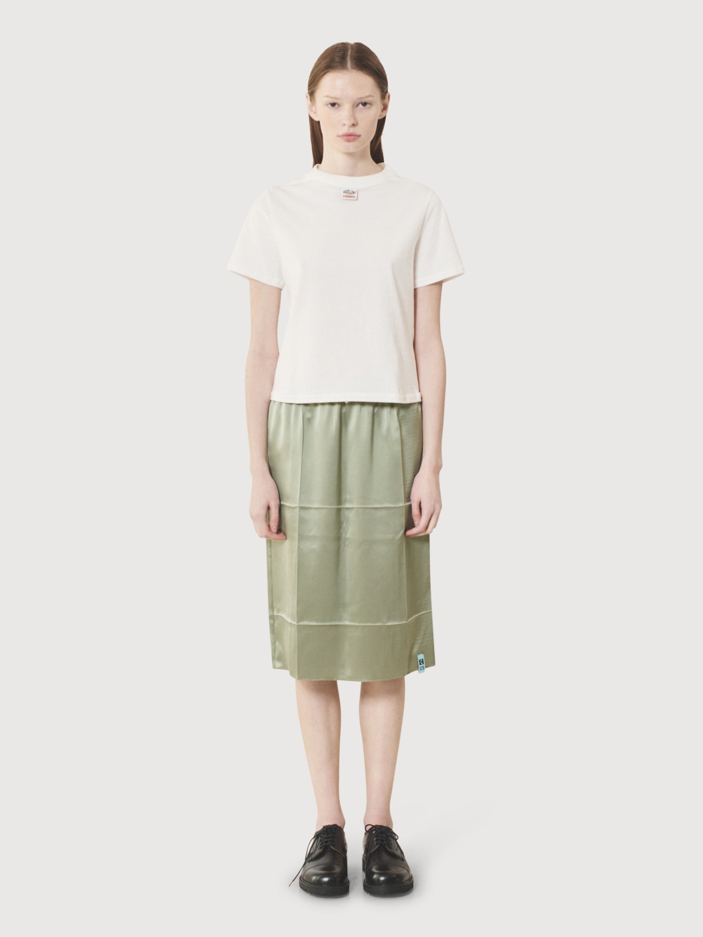 Creased Slip Skirt