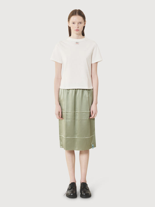 Creased Slip Skirt