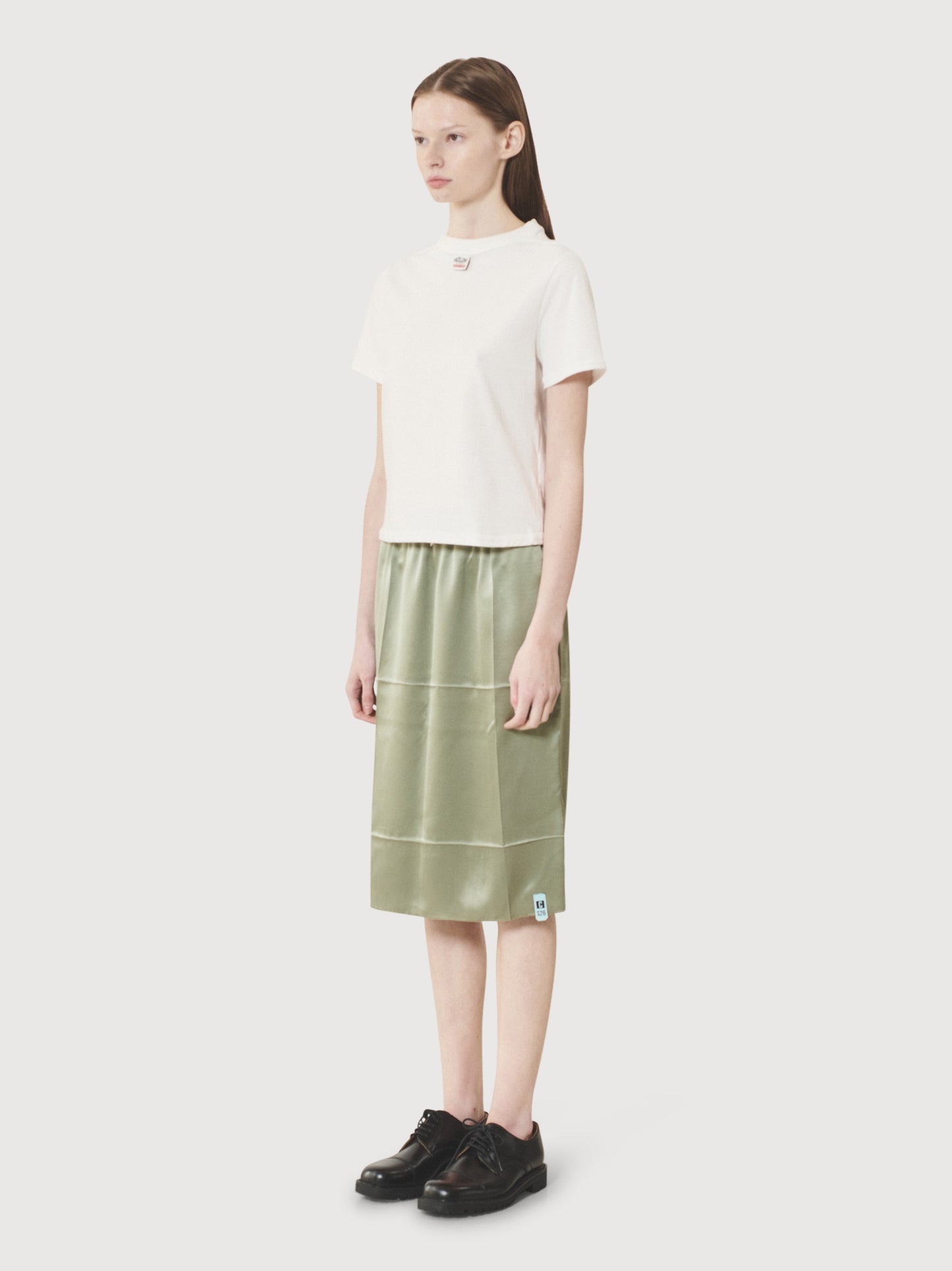 Creased Slip Skirt