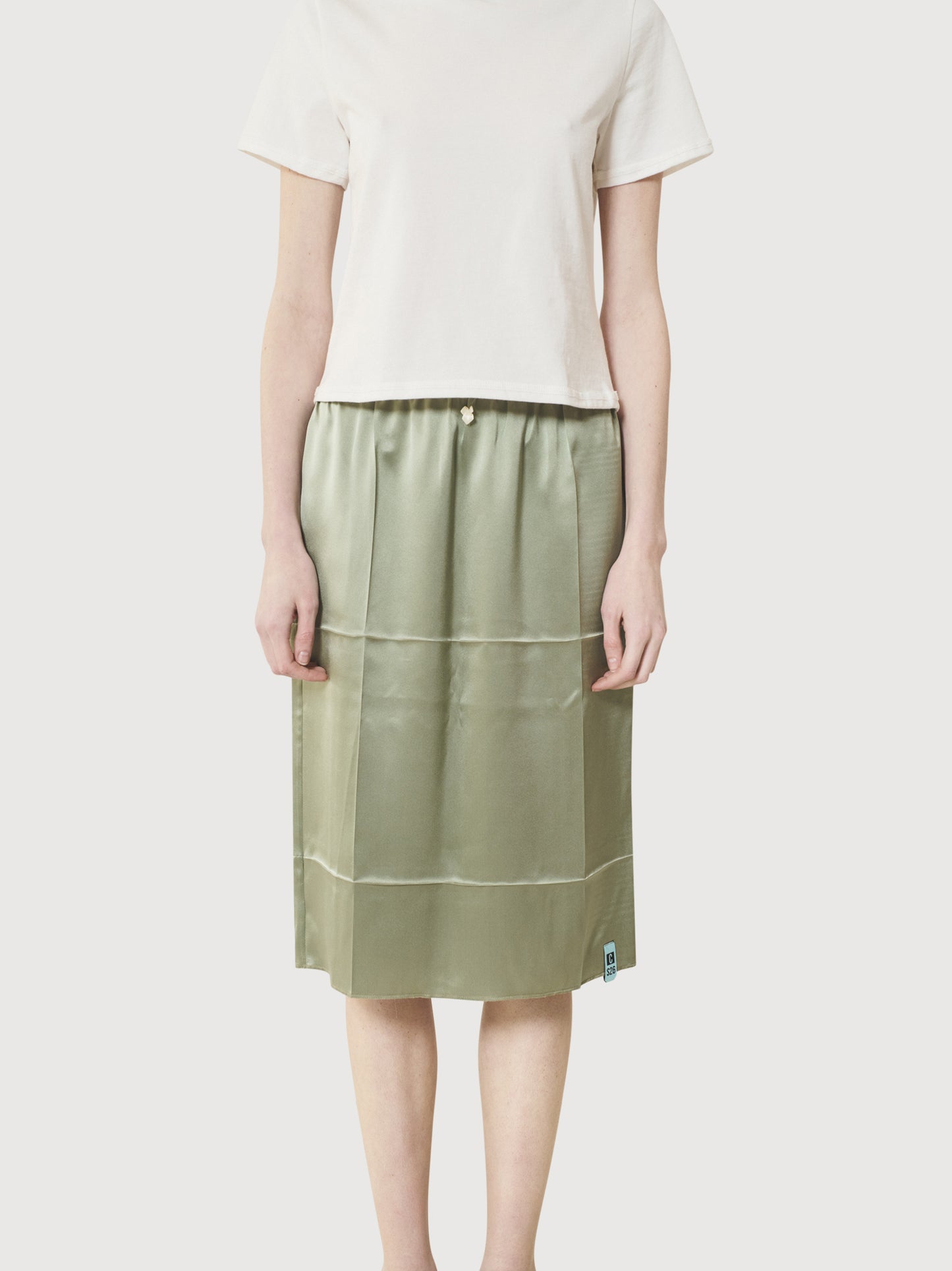 Creased Slip Skirt