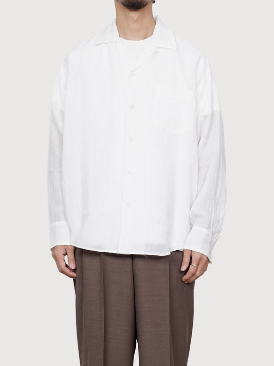 Open Collar L/S Shirt