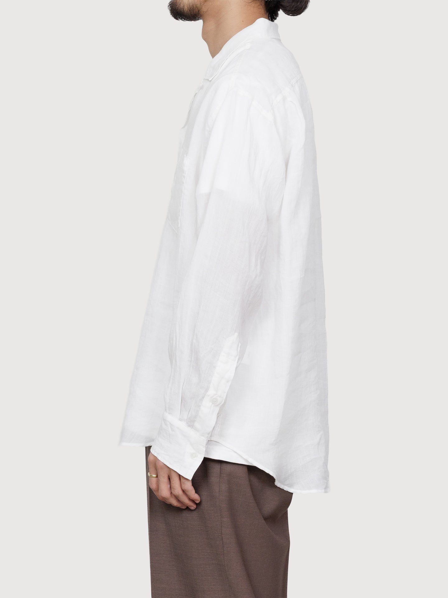 Open Collar L/S Shirt