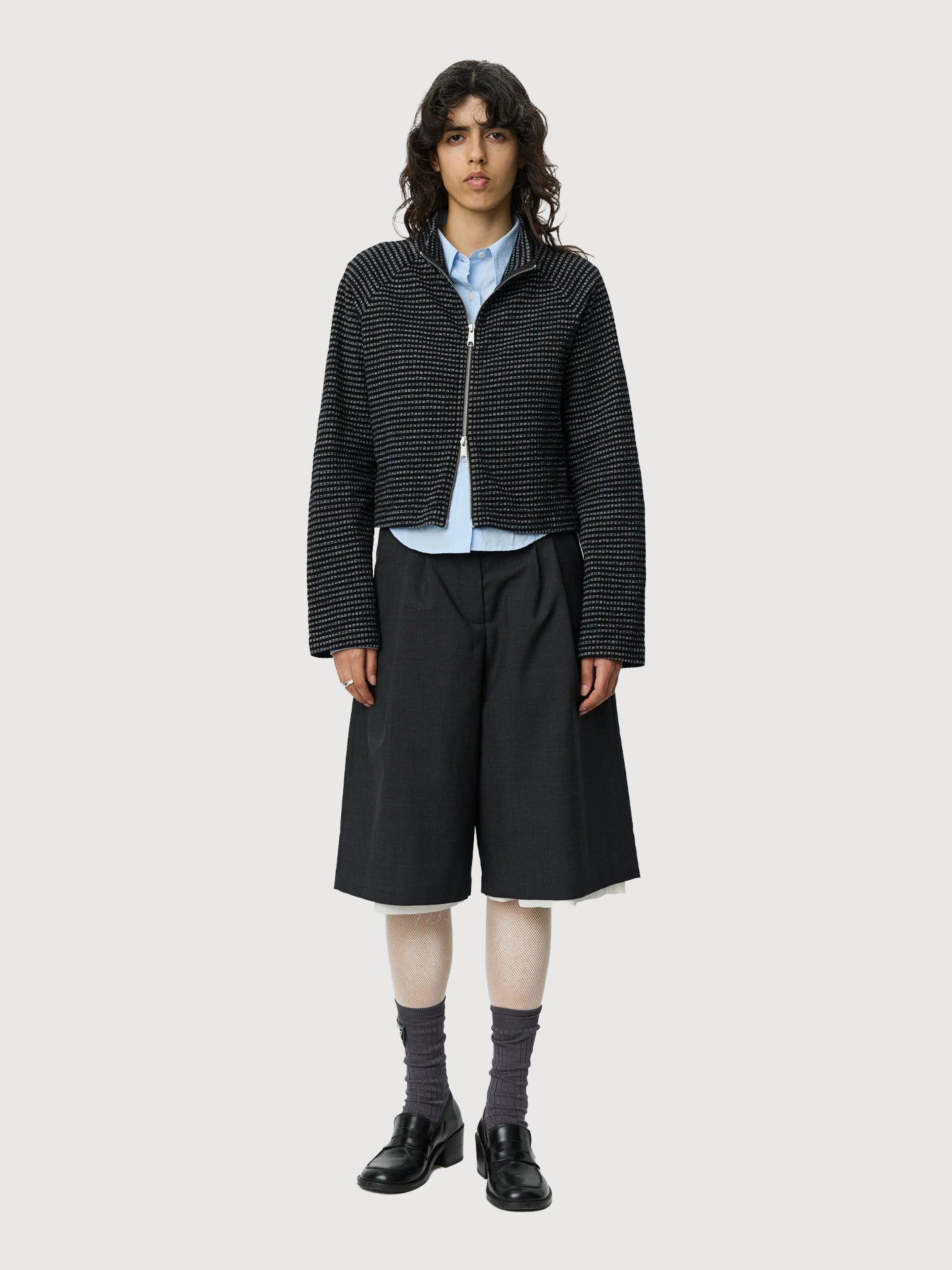 Cropped Leisure Zip Up
