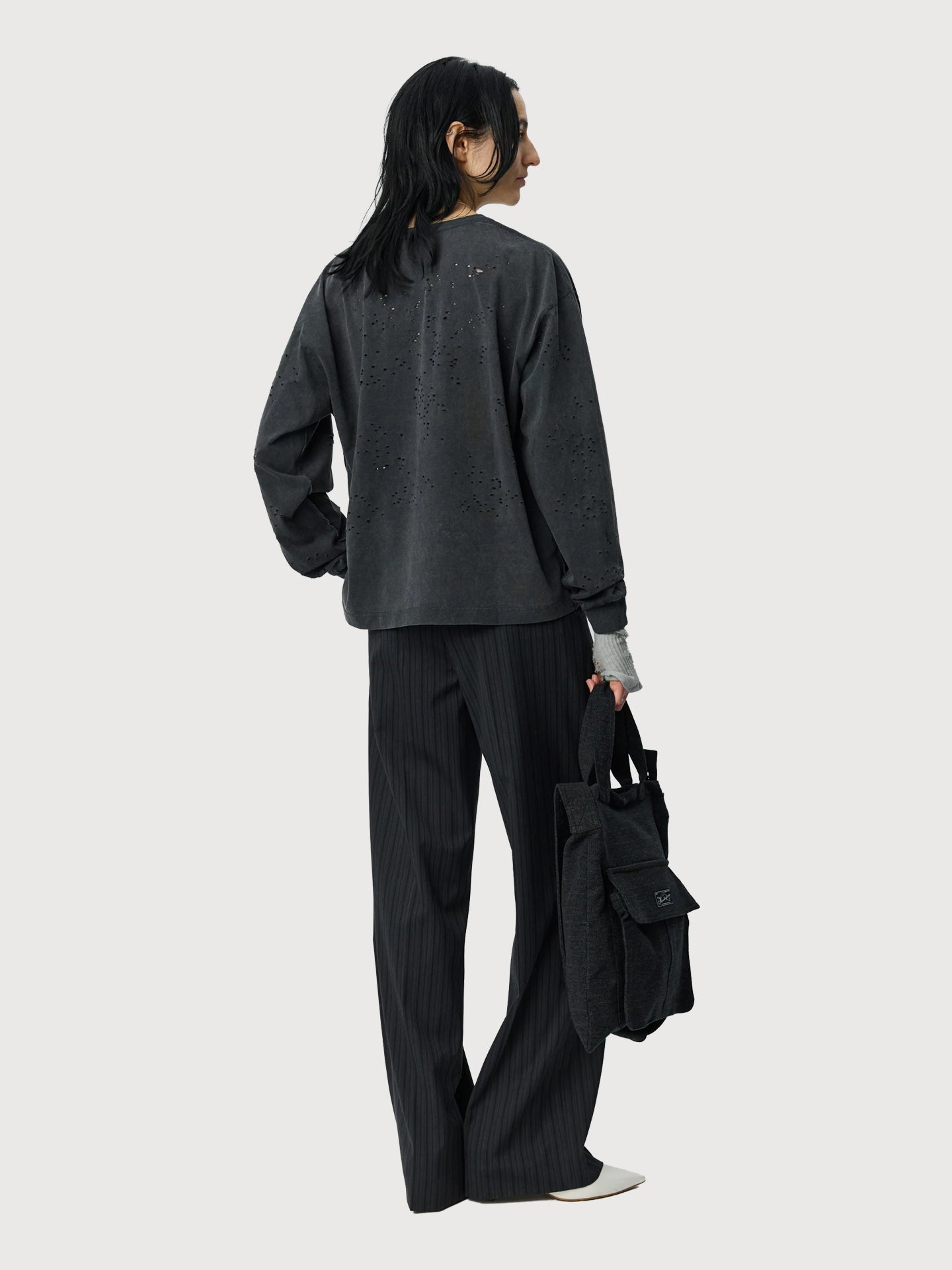 Cropped Relaxed LS Tee