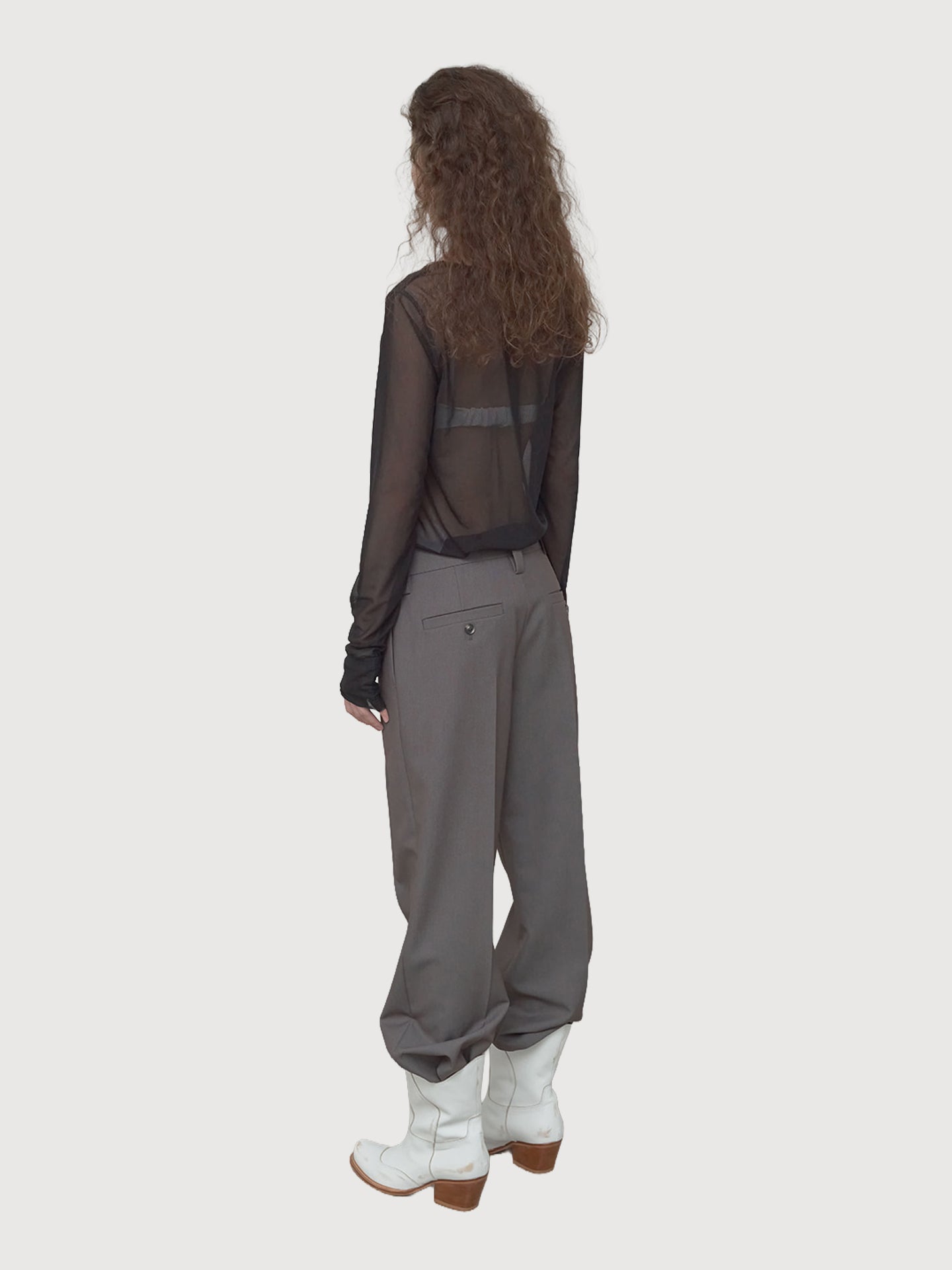Mesh Hook Henley Long Sleeve