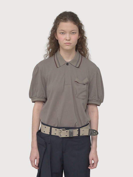 Puffy Piqué Polo