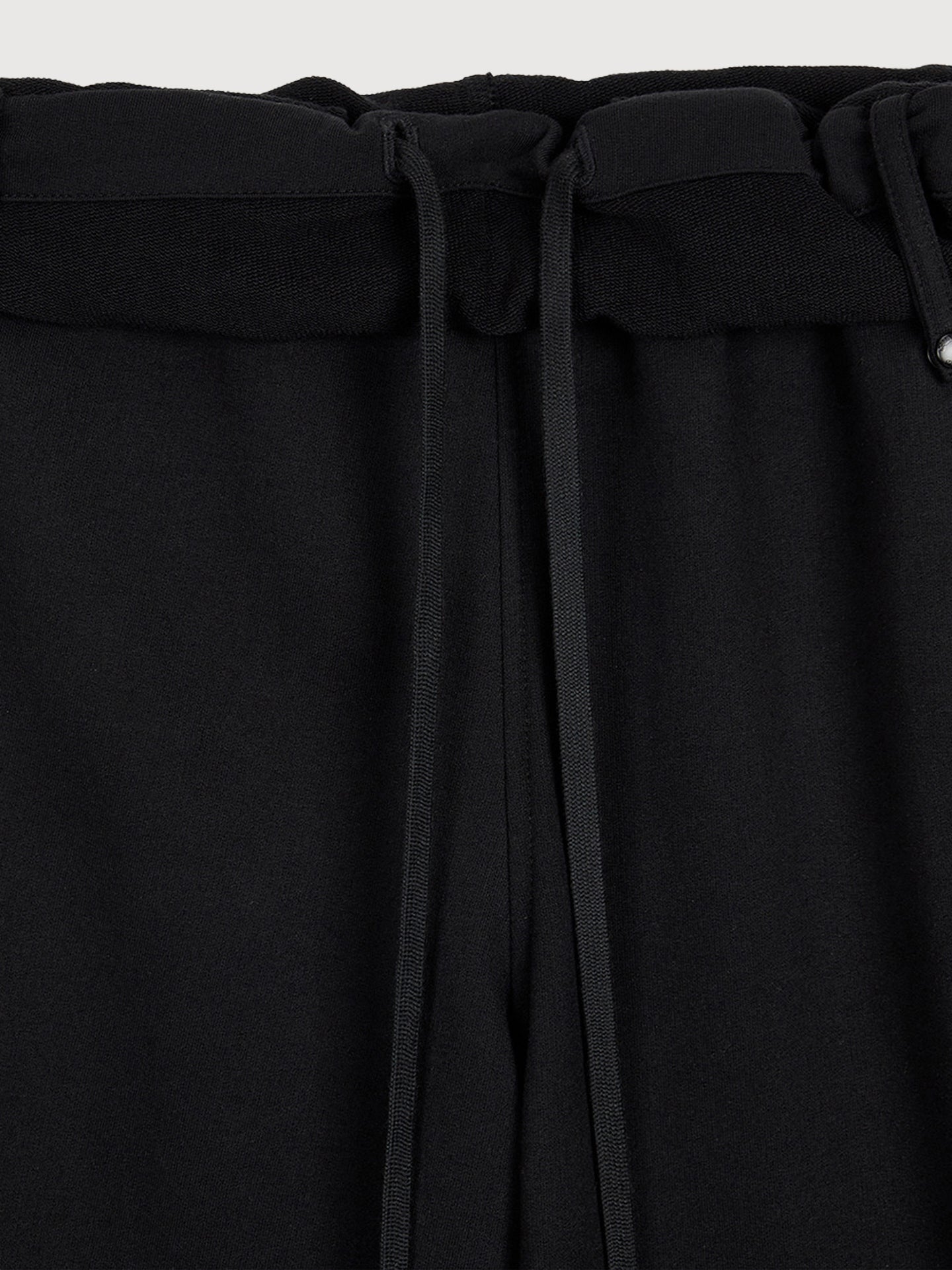 Rolled Waist Sweat Cargo Pants