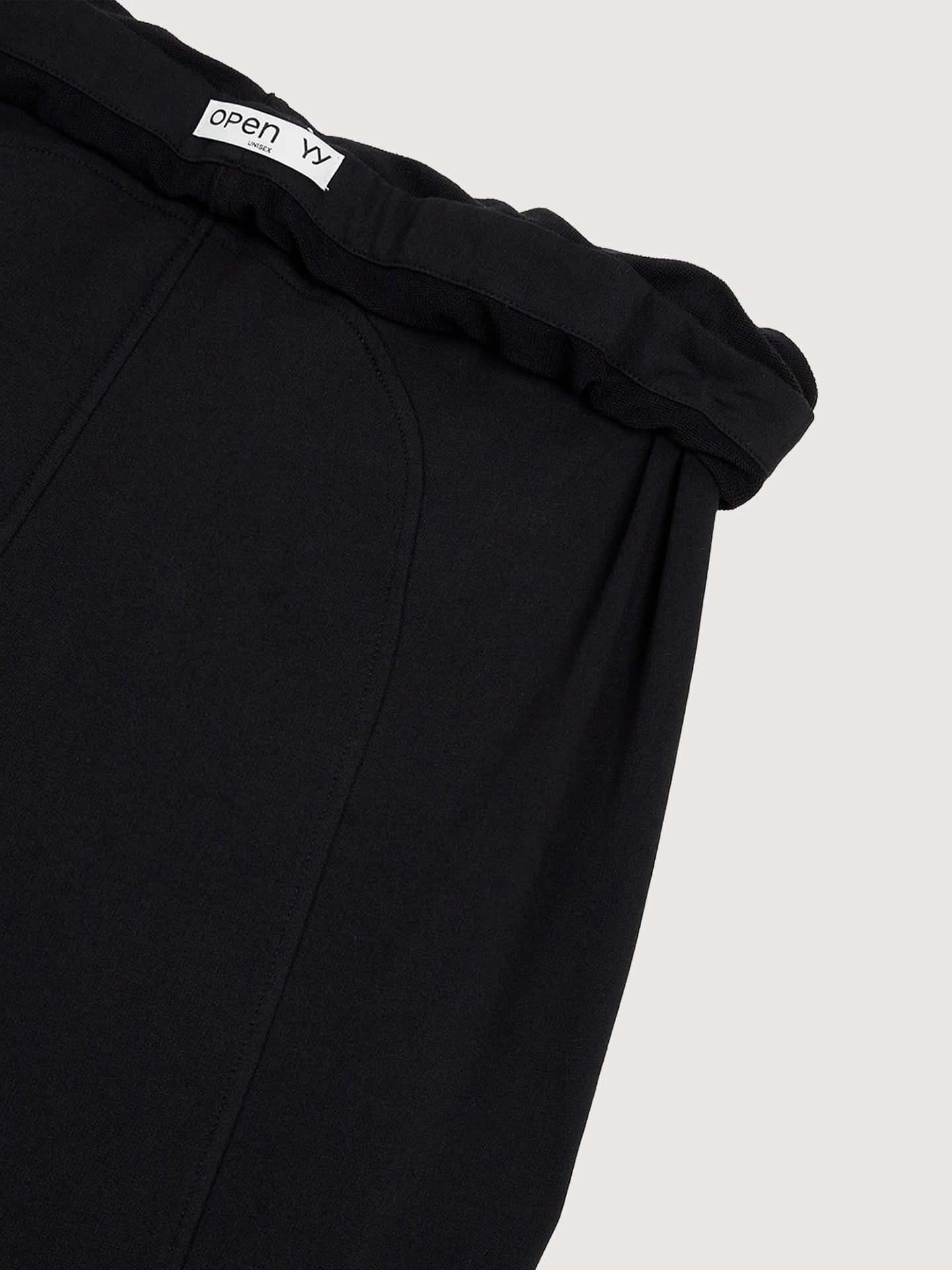 Rolled Waist Sweat Cargo Pants