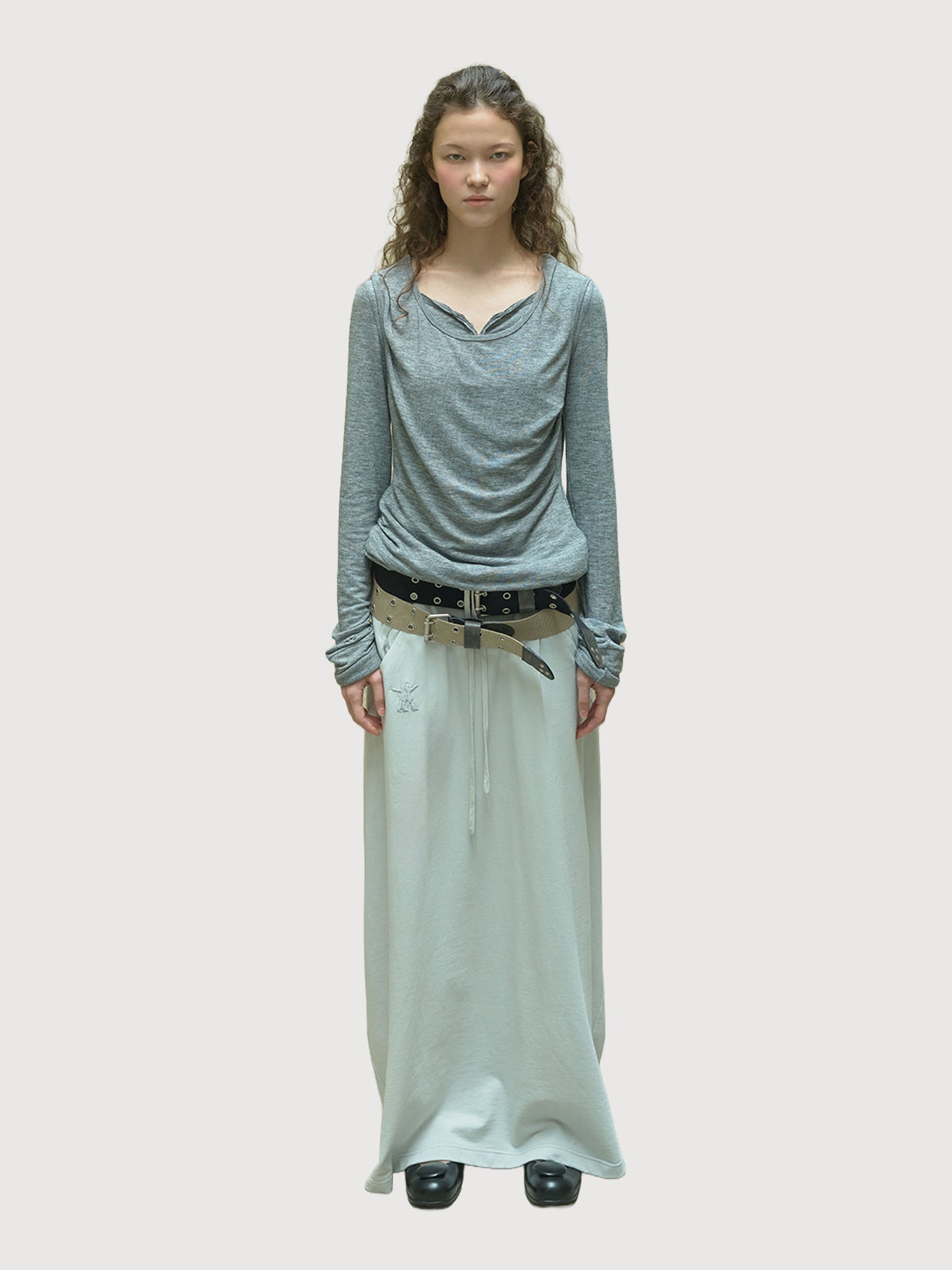 Slant Jersey Skirt