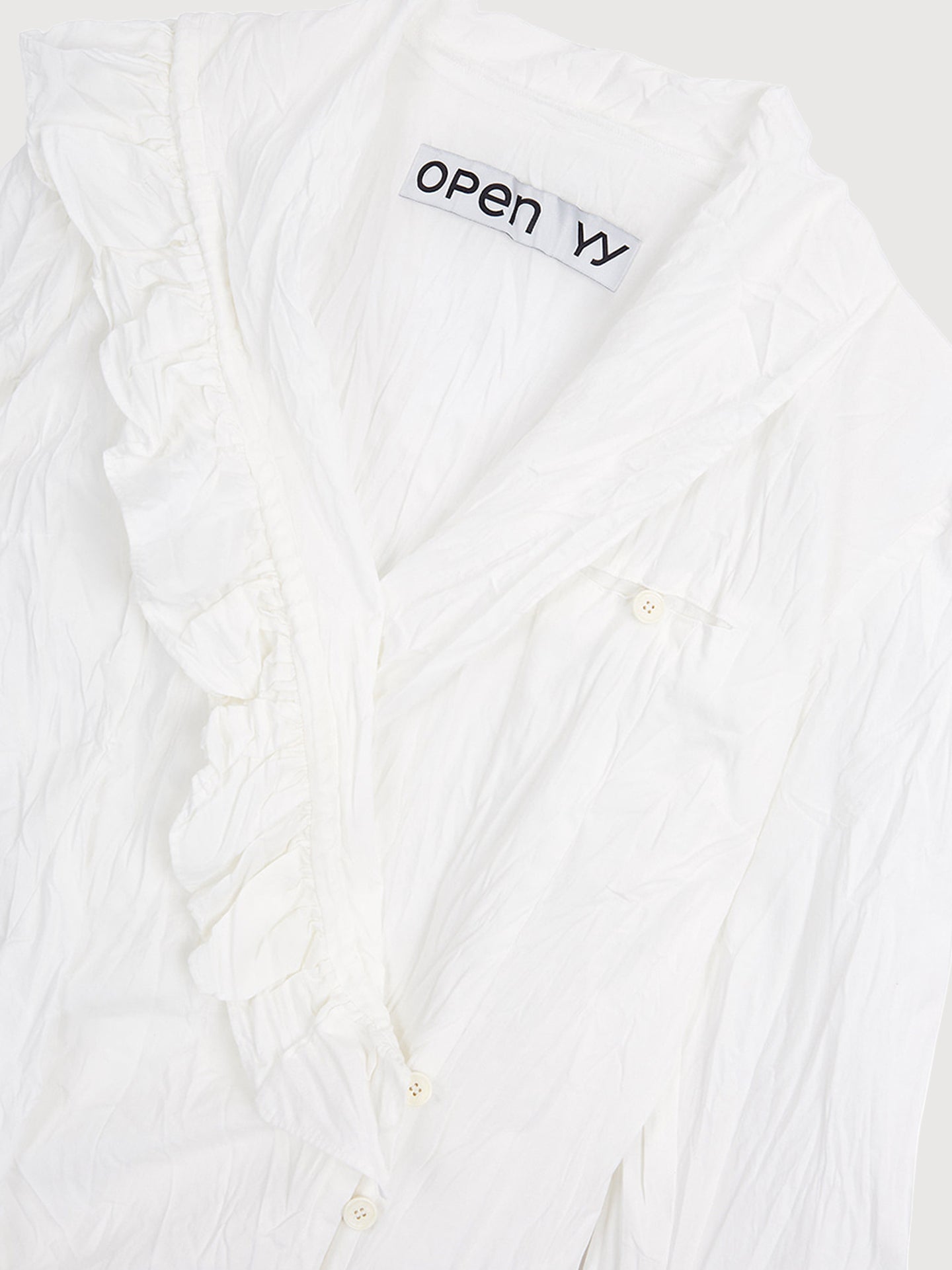 Unbalanced Ruffle Blouse