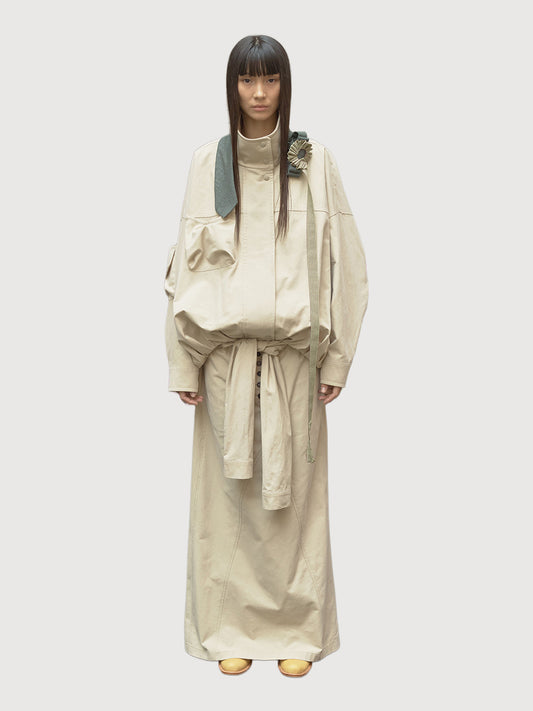 Wrap Trench Skirt