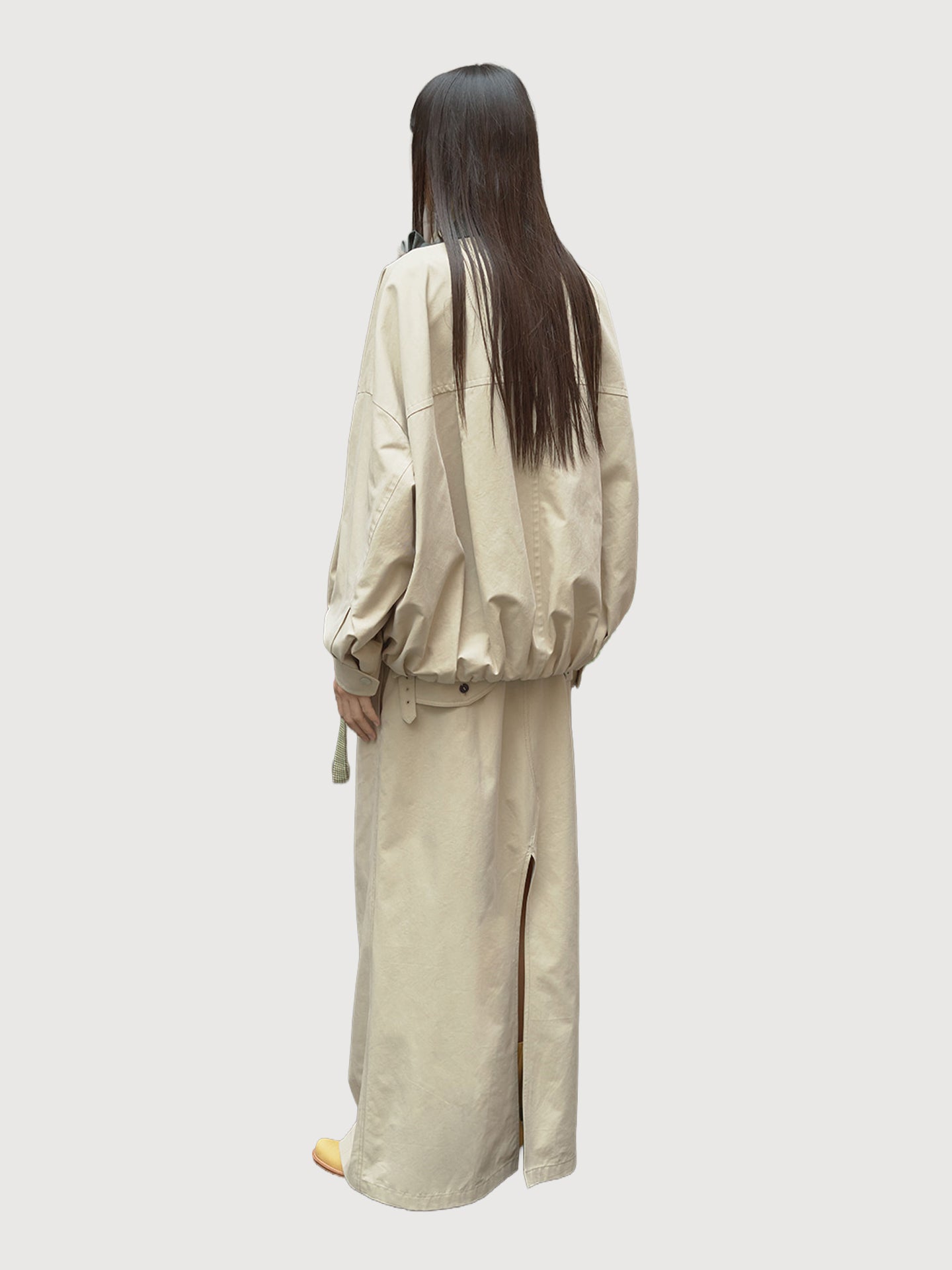 Wrap Trench Skirt