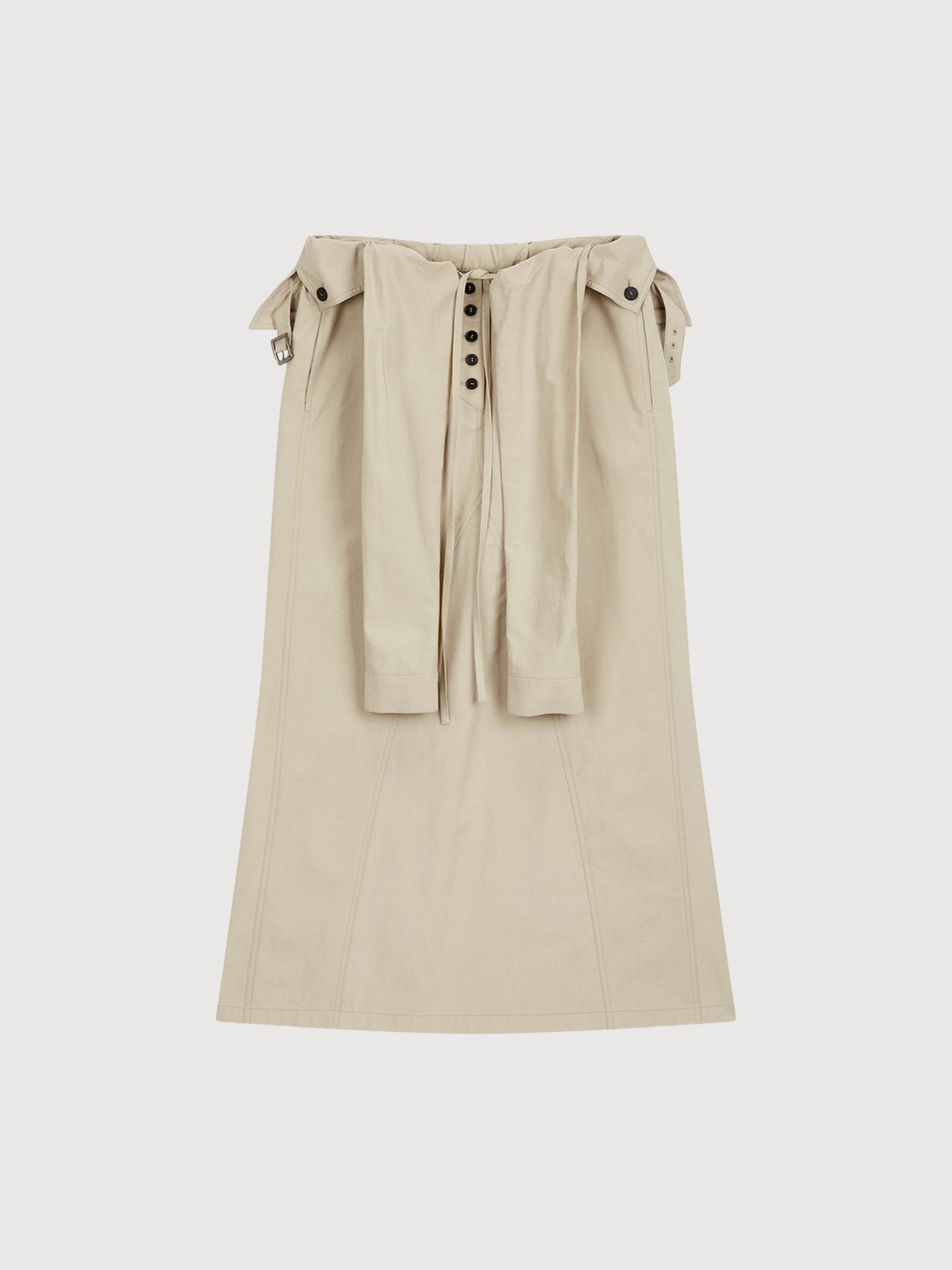 Wrap Trench Skirt