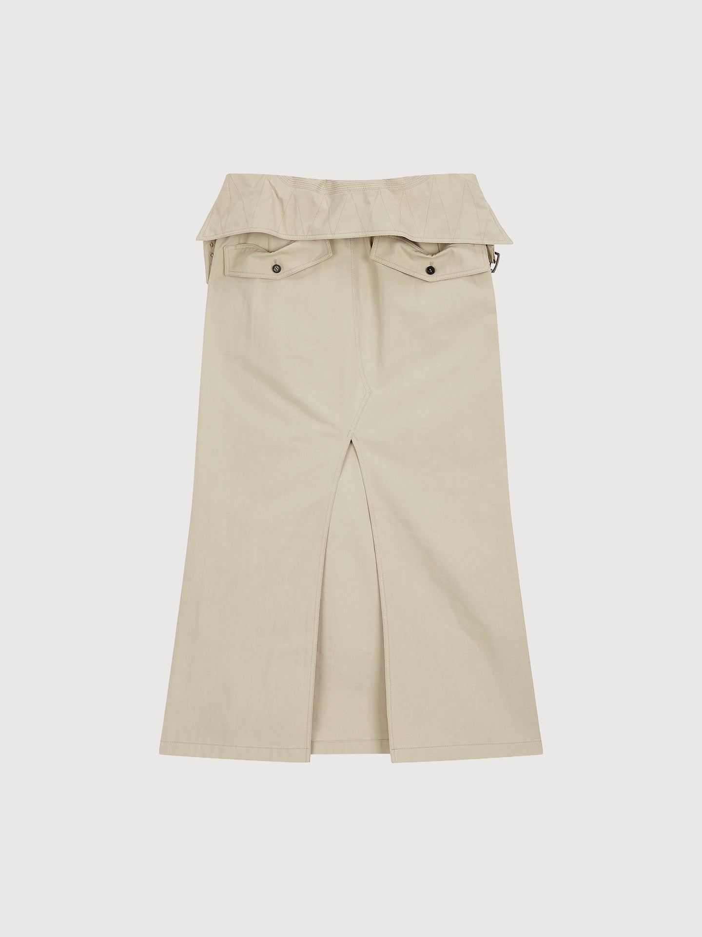 Wrap Trench Skirt