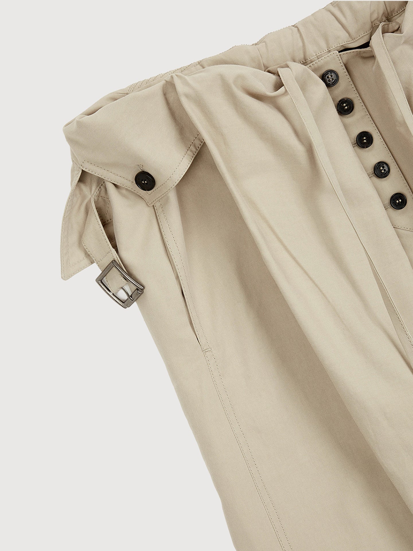 Wrap Trench Skirt