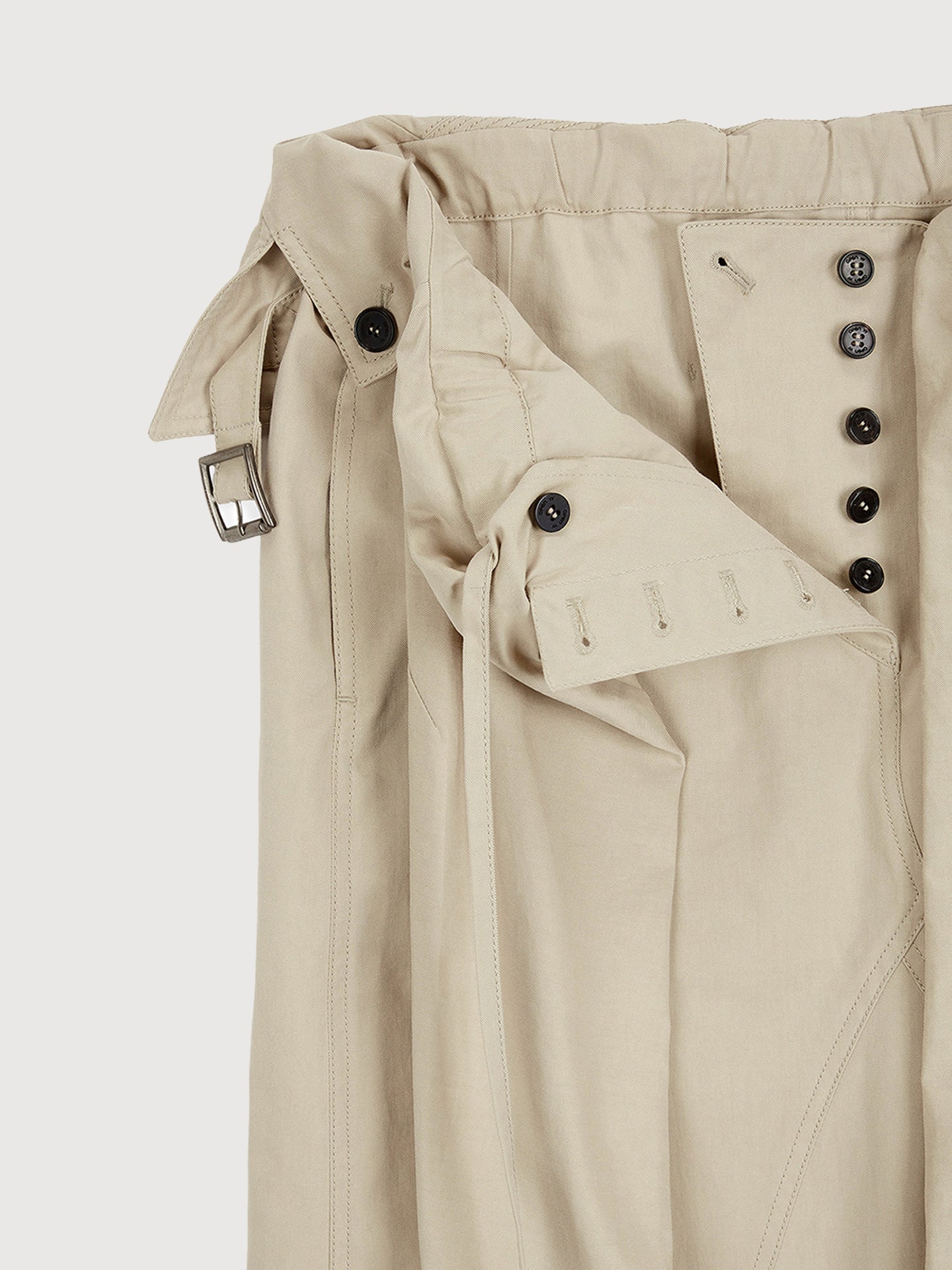 Wrap Trench Skirt