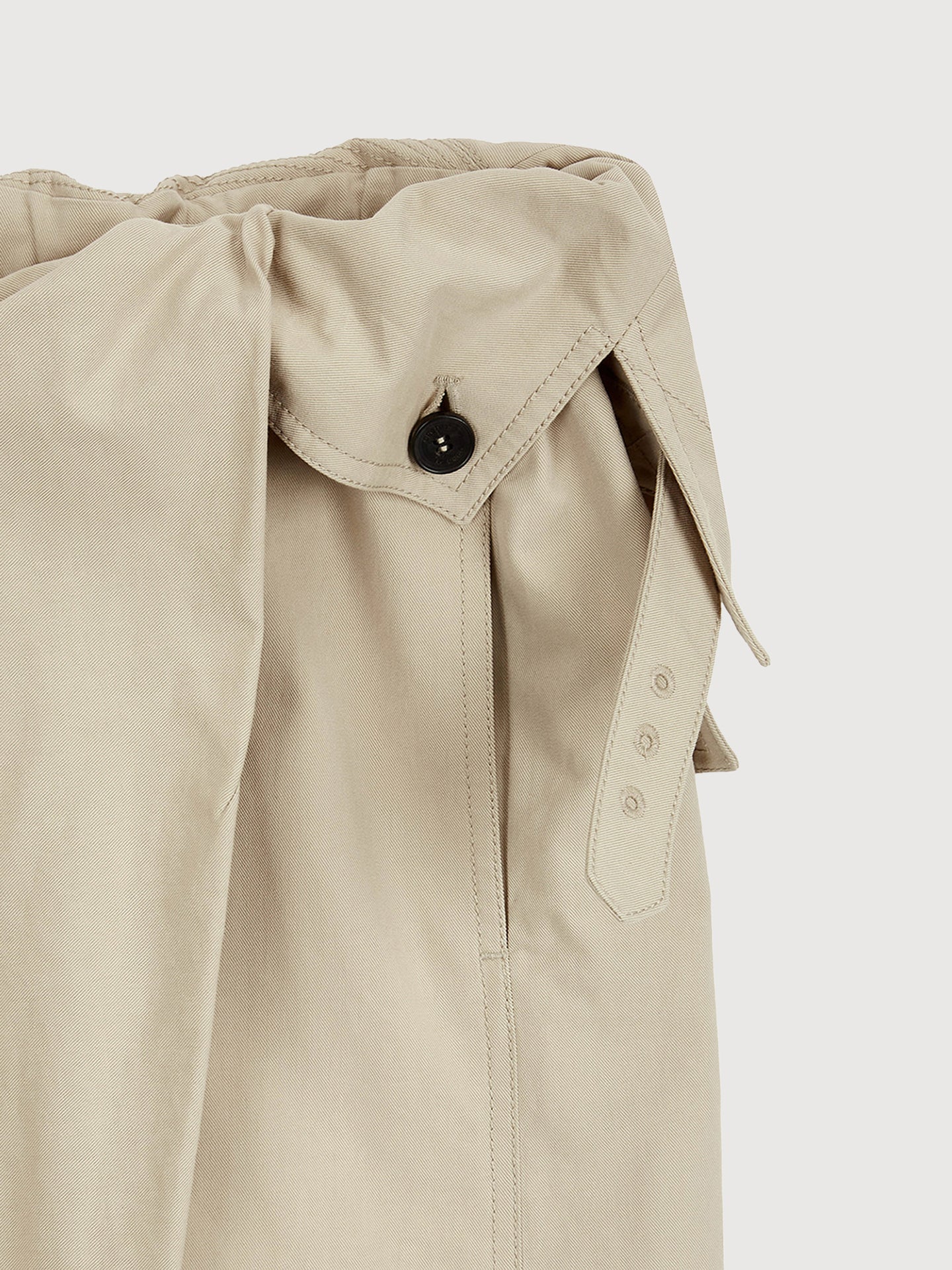 Wrap Trench Skirt