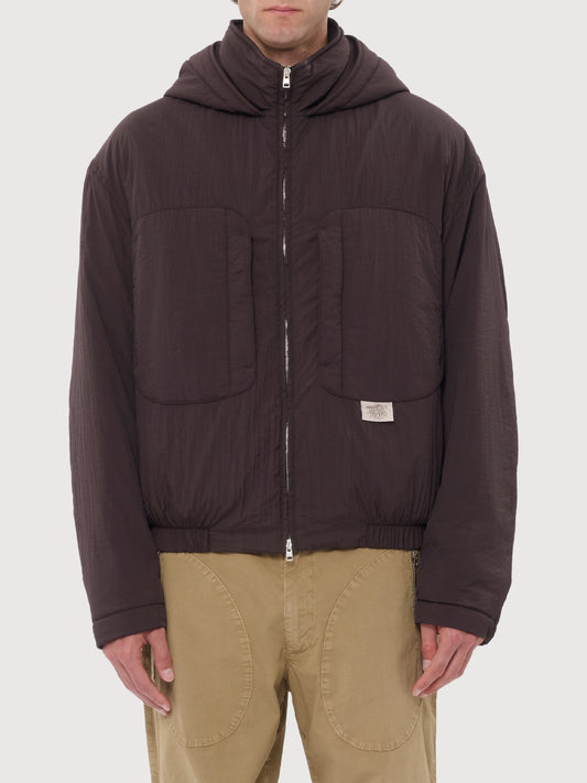 Purs Padded Nylon Hoodie Jacket