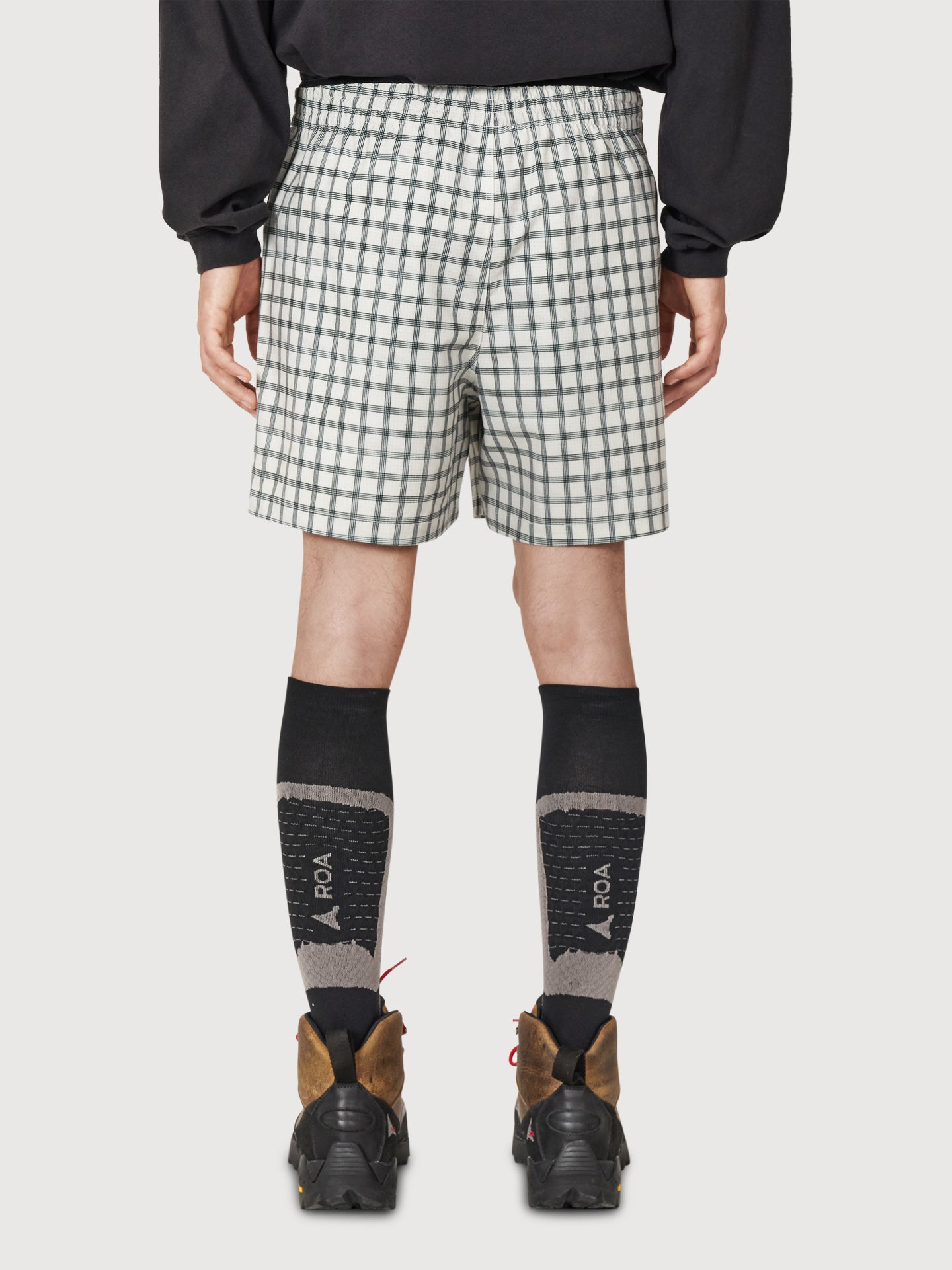 Aair Floweave Printed Check Shorts
