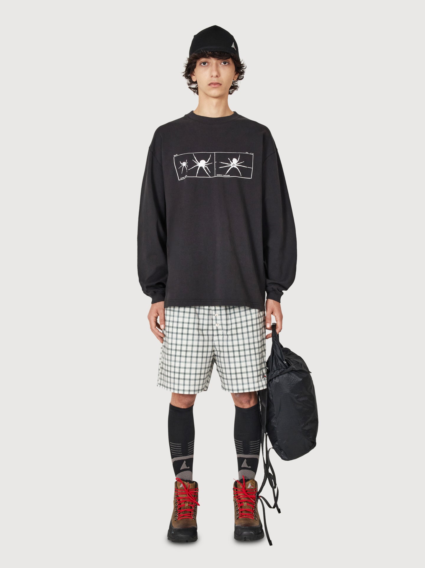 Aair Floweave Printed Check Shorts