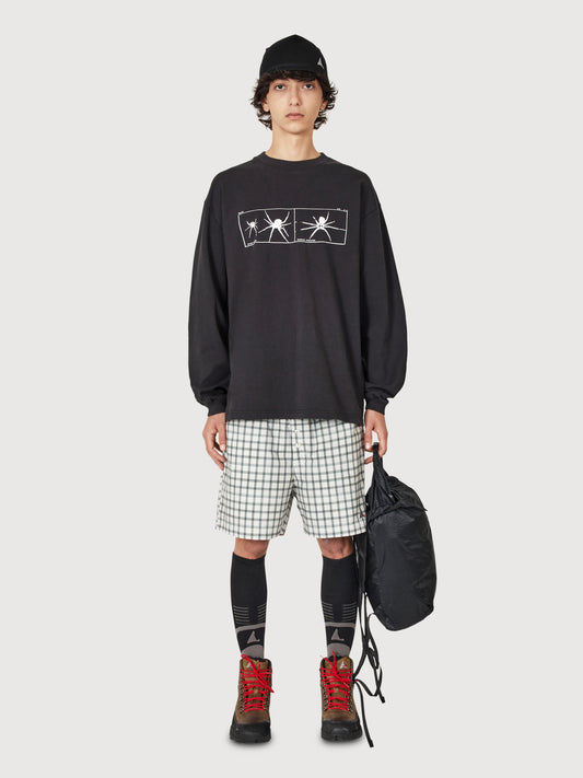 Aair Floweave Printed Check Shorts
