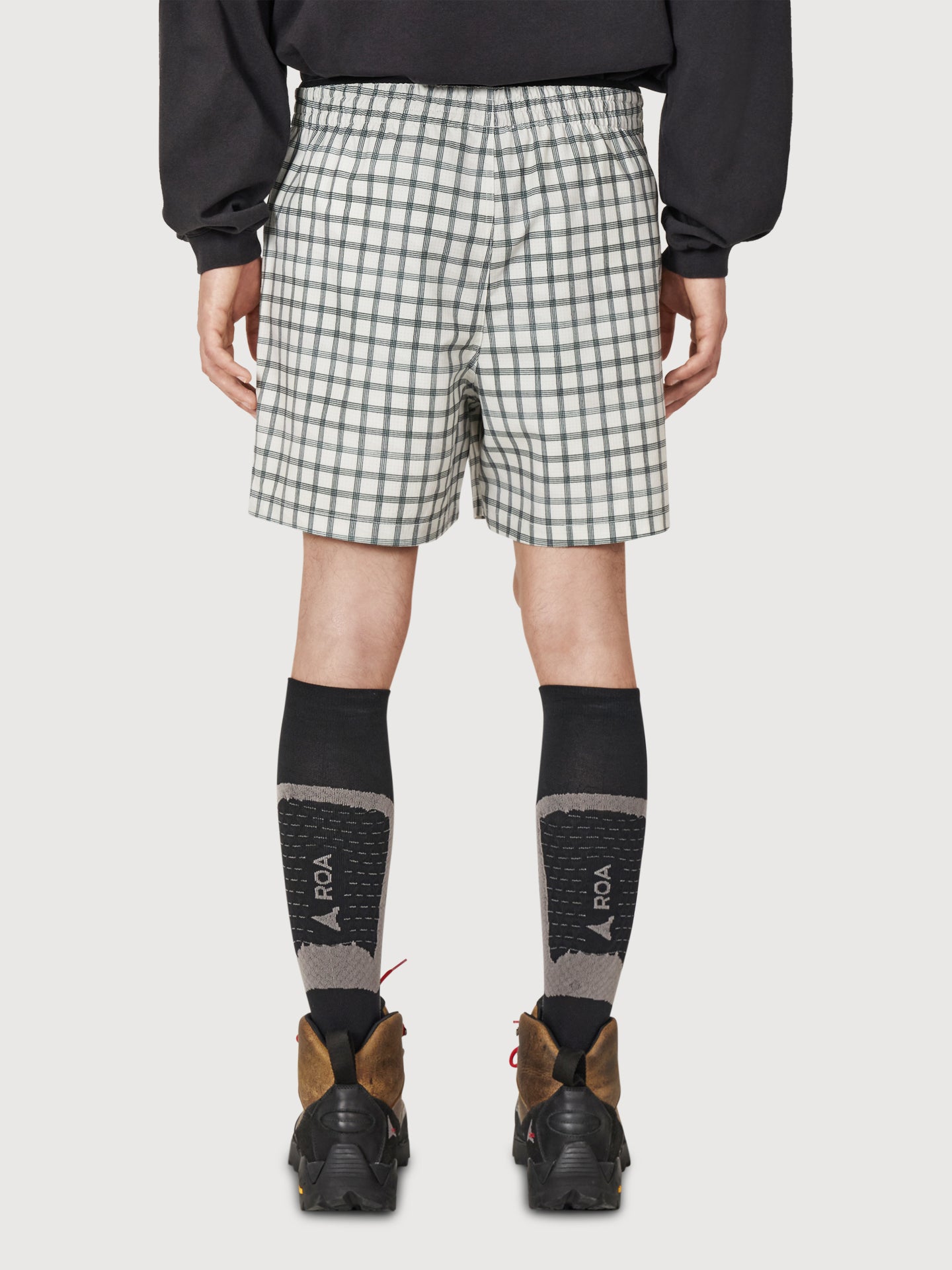 Aair Floweave Printed Check Shorts
