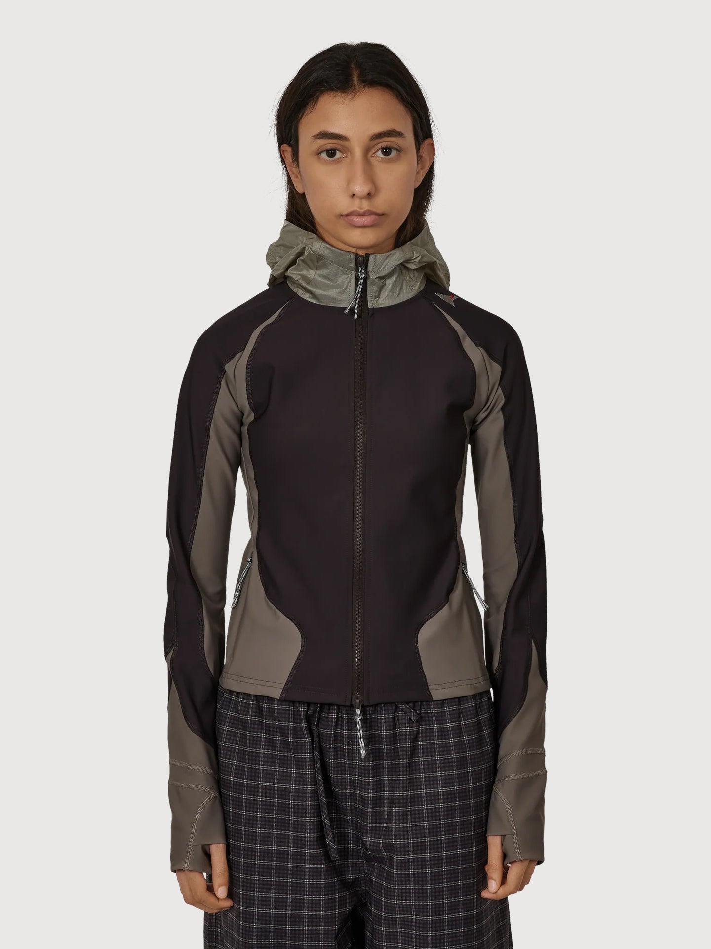 Spine Stretch Hooded Jacket