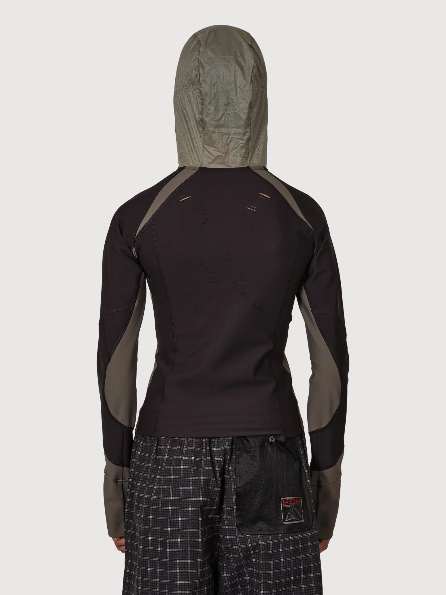 Spine Stretch Hooded Jacket