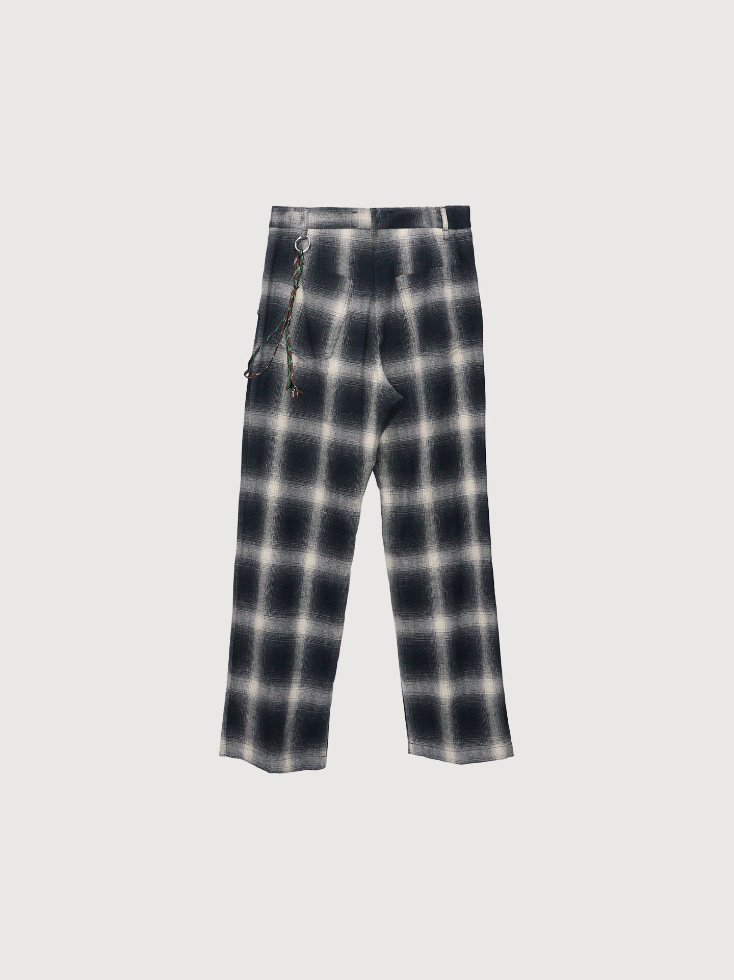 Loose Pleated Pant, Tartan Check