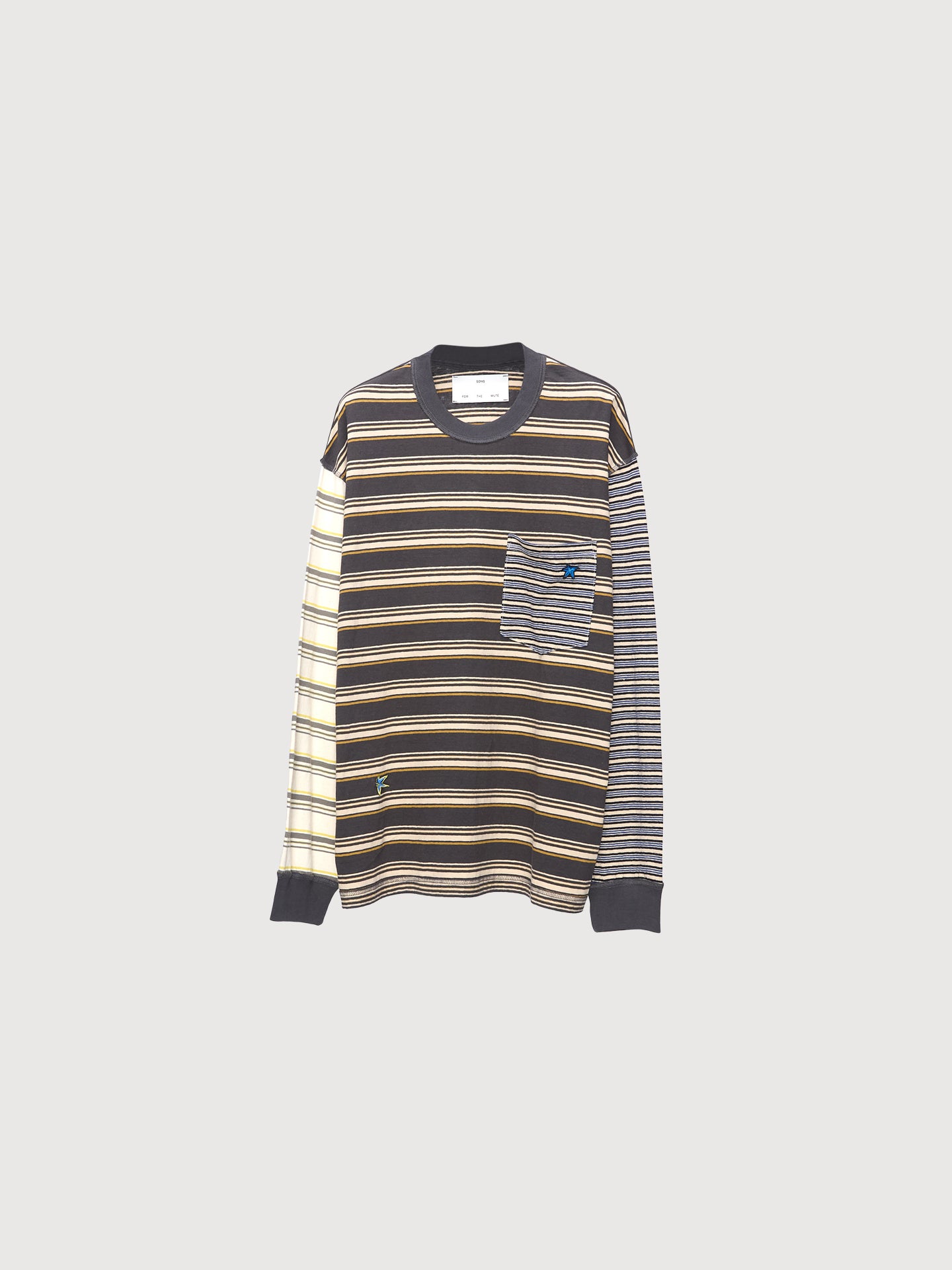 Oversized Crew Neck Pullover, Tic-Tac Jersey Stripe