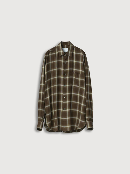 Lyocell Viscose Check Oversized Ls Shirt